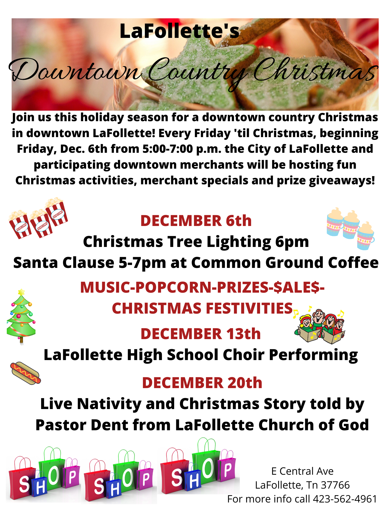 DOWNTOWN COUNTRY CHRISTMAS CITY OF LAFOLLETTE